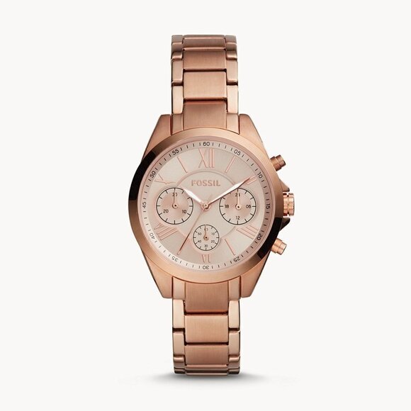 FOSSIL watch Rose gold Modern Courier Midsize Chronograph Rose Gold-Tone - Picture 1 of 11